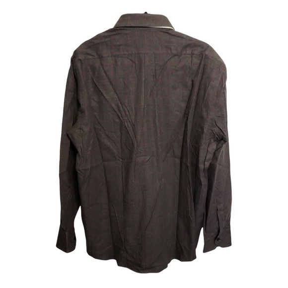 Ballantyne Men's Flannel Shirt L Scotland Gray New $165 - Picture 3 of 3